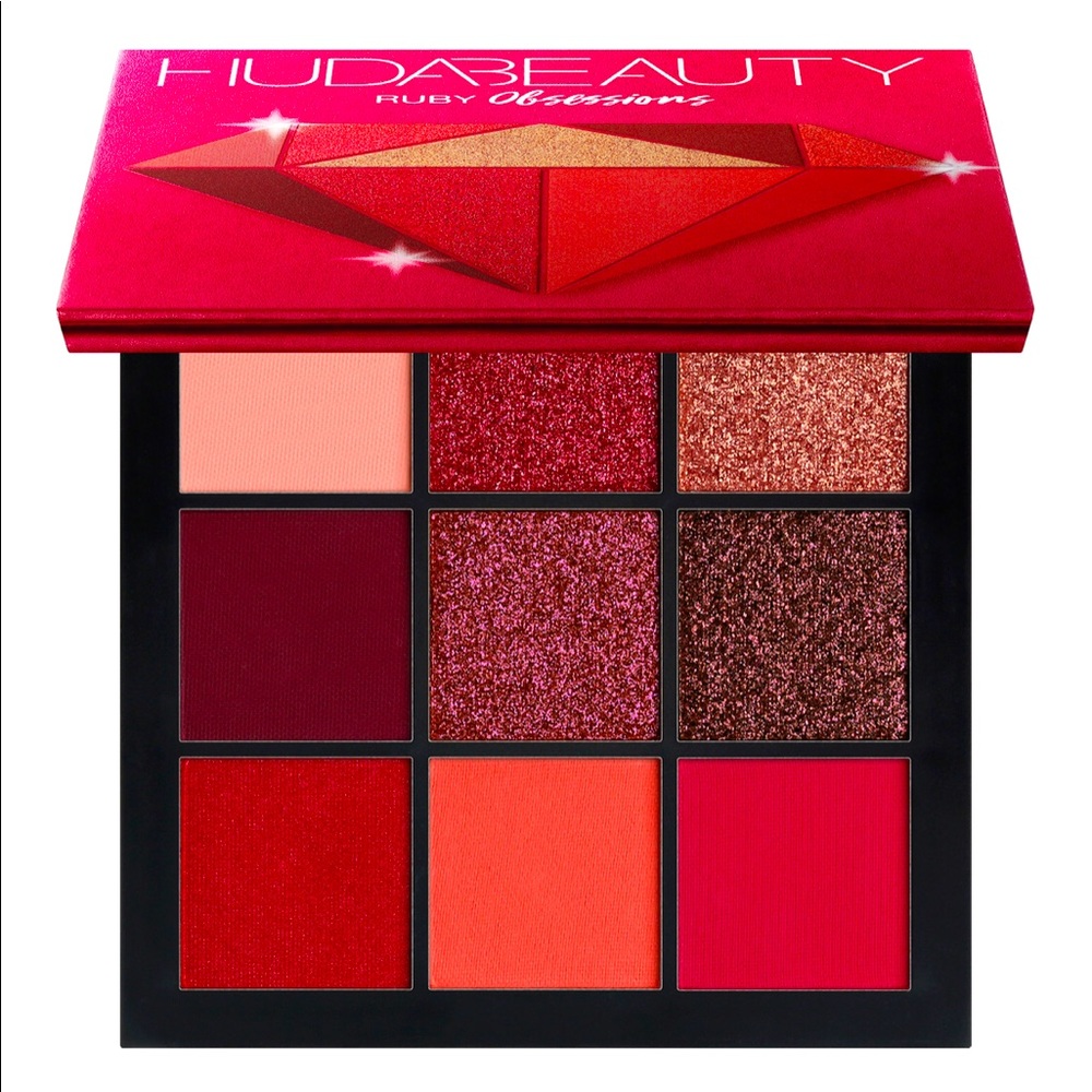HUDA BEAUTY Ruby Obsessions Eyeshadow Palette - Red and Gold
